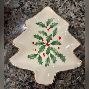 Lenox ‘Hosting the Holidays’ Glass Plate New!
